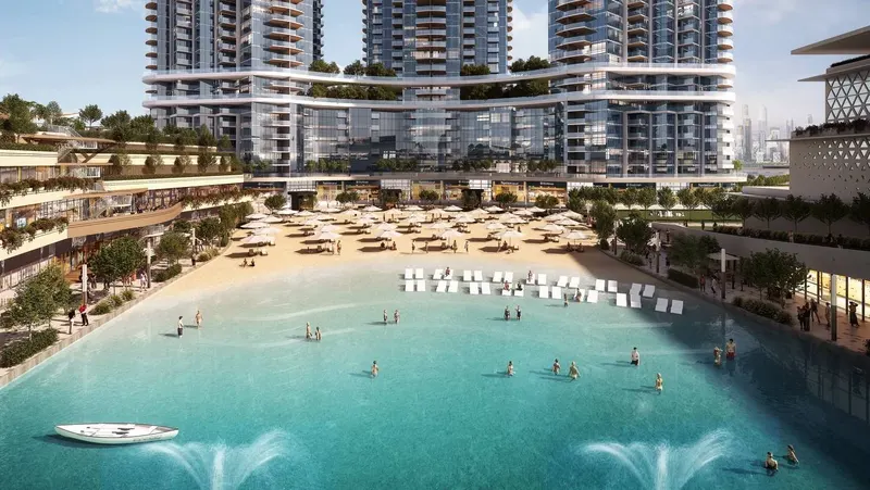 Sobha Hartland II / Konzept für Lagune und Strandfreizeit