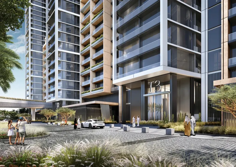 Sobha Central / Zugang zu den Residenzen