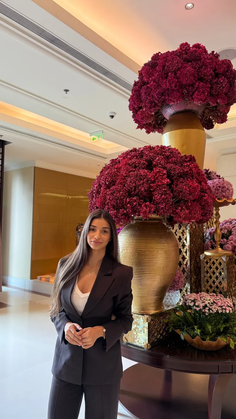 Angelica Yaroshenko auf einer Geschäftsreise in Bengaluru