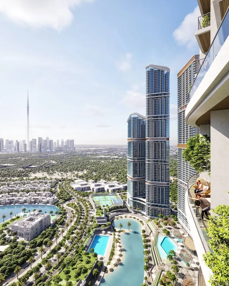 Sobha Hartland II / Architektur und Ausblicke im Quartier